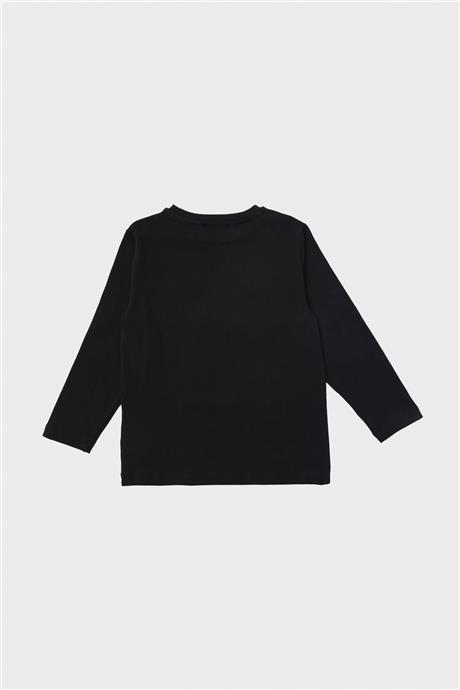 Nebbati Erkek Çocuk Siyah T-Shirt