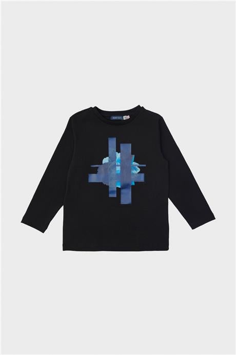 Nebbati Erkek Çocuk Siyah T-Shirt