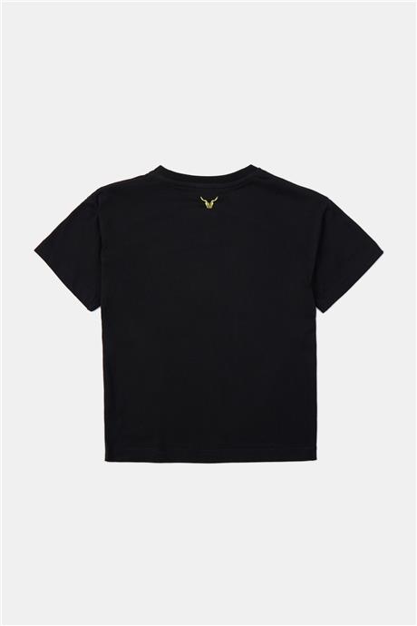 Nebbati Erkek Çocuk Siyah Tshirt