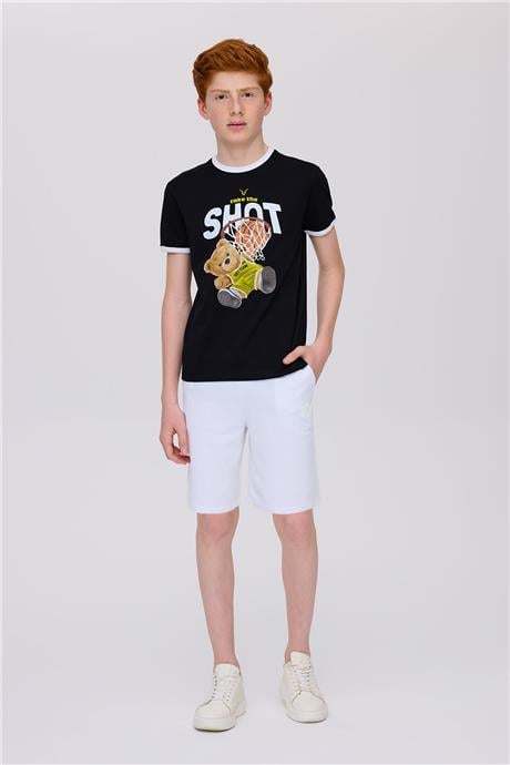 Nebbati Erkek Çocuk Siyah TshirtNebbati Erkek Çocuk Siyah Tshirt