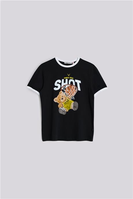 Nebbati Erkek Çocuk Siyah TshirtNebbati Erkek Çocuk Siyah Tshirt