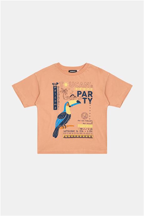 Nebbati Erkek Çocuk Somon Tshirt