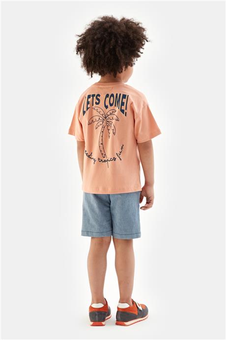 Nebbati Erkek Çocuk Somon Tshirt