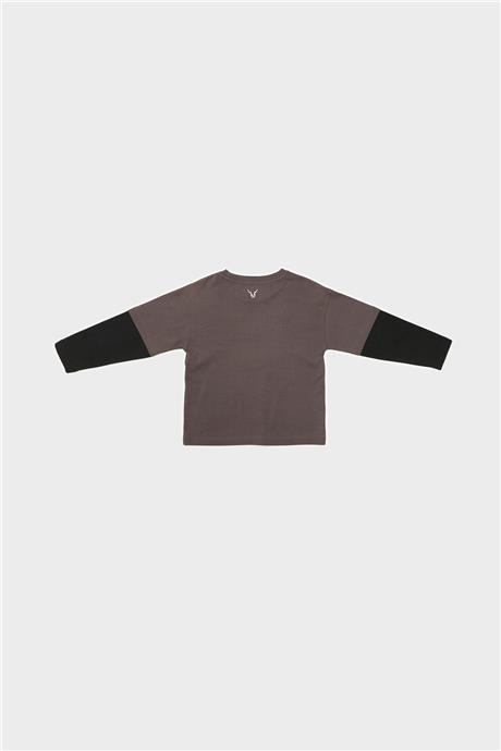 Nebbati Erkek Çocuk Vizon Tshirt