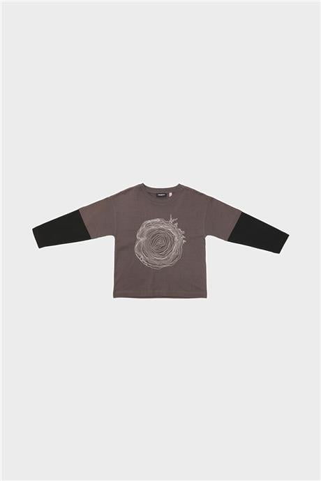 Nebbati Erkek Çocuk Vizon Tshirt