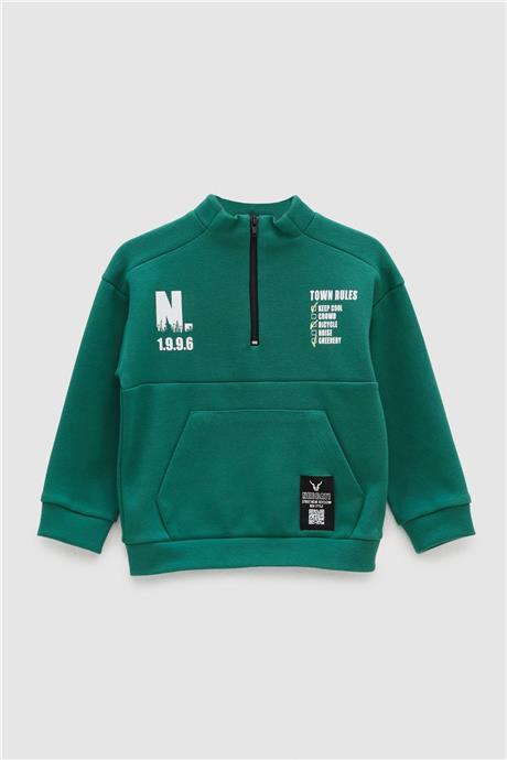 Nebbati Erkek Çocuk Yeşil S-Shirt