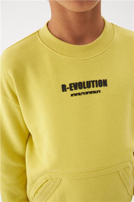 Nebbati Erkek Çocuk Yeşil Sweatshirt