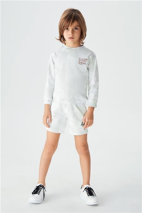 Nebbati Erkek Çocuk Yeşil Sweatshirt