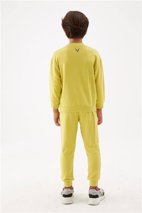 Nebbati Erkek Çocuk Yeşil Sweatshirt