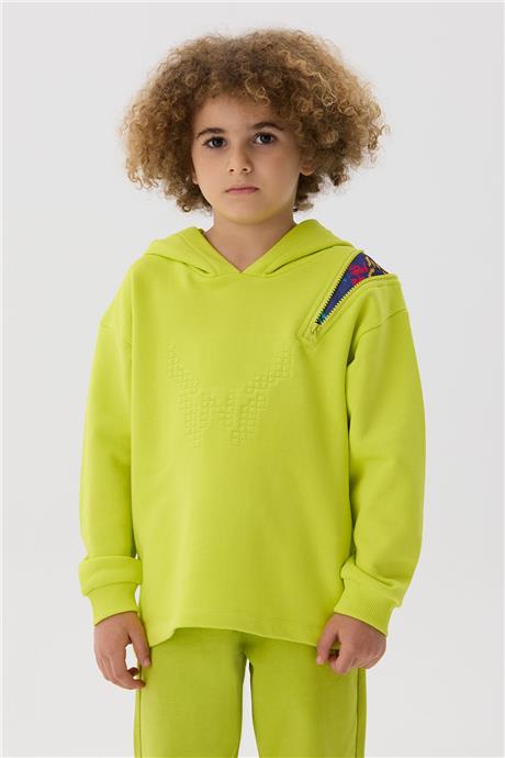 Nebbati Erkek Çocuk Yeşil Sweatshirt