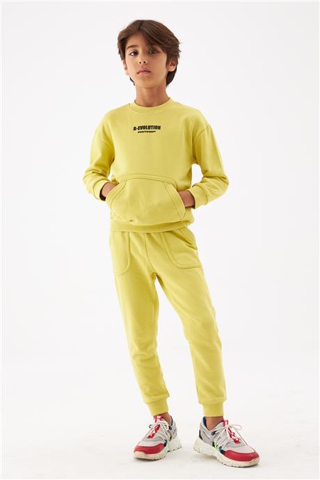 Nebbati Erkek Çocuk Yeşil Sweatshirt