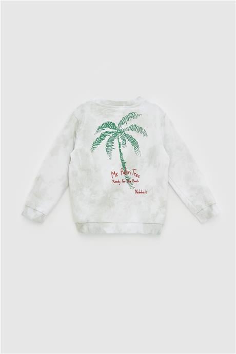 Nebbati Erkek Çocuk Yeşil Sweatshirt