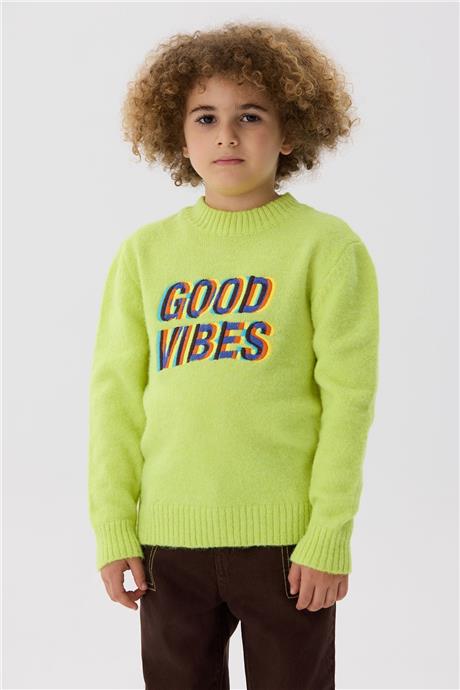 Nebbati Erkek Çocuk Yeşil Sweatshirt