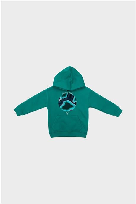 Nebbati Erkek Çocuk Yeşil Sweatshirt