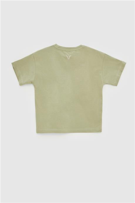 Nebbati Erkek Çocuk Yeşil T-Shirt