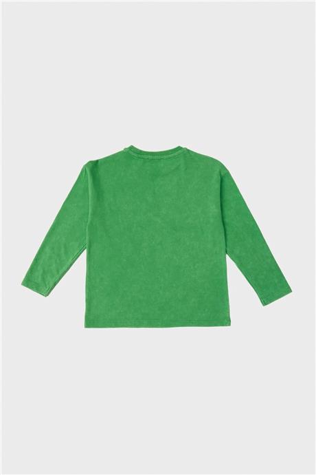 Nebbati Erkek Çocuk Yeşil T-Shirt