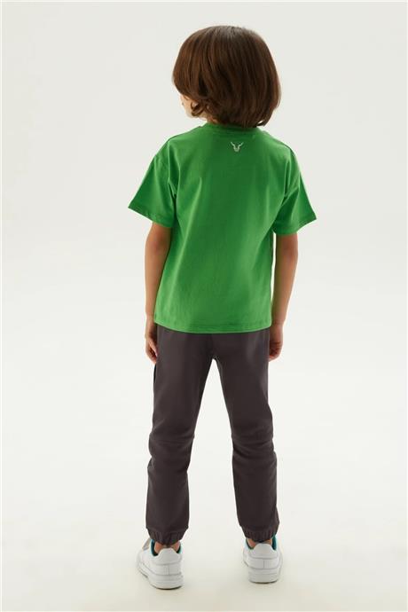 Nebbati Erkek Çocuk Yeşil T-Shirt
