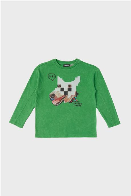 Nebbati Erkek Çocuk Yeşil T-Shirt