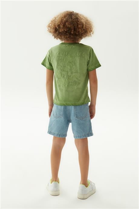 Nebbati Erkek Çocuk Yeşil T-Shirt