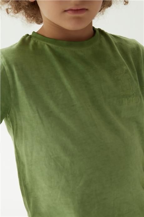 Nebbati Erkek Çocuk Yeşil T-Shirt