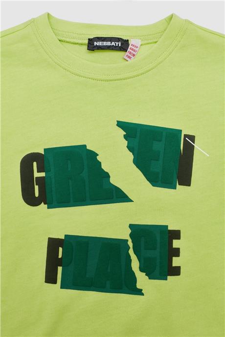 Nebbati Erkek Çocuk Yeşil T-Shirt