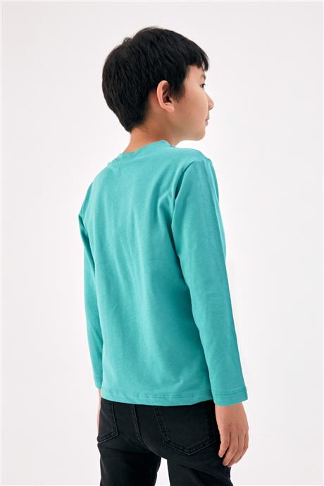 Nebbati Erkek Çocuk Yeşil T-Shirt