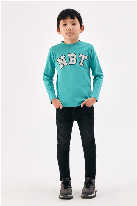 Nebbati Erkek Çocuk Yeşil T-Shirt