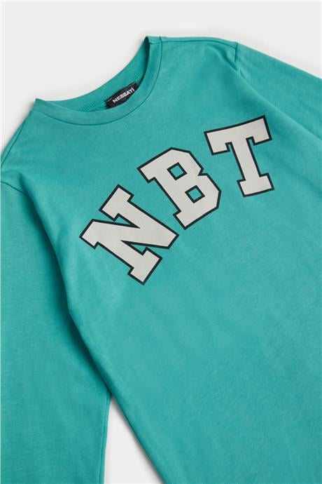 Nebbati Erkek Çocuk Yeşil T-Shirt