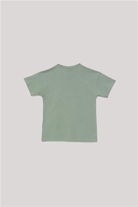 Nebbati Erkek Çocuk Yeşil T-Shirt