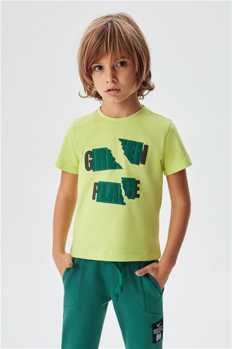 Nebbati Erkek Çocuk Yeşil T-Shirt