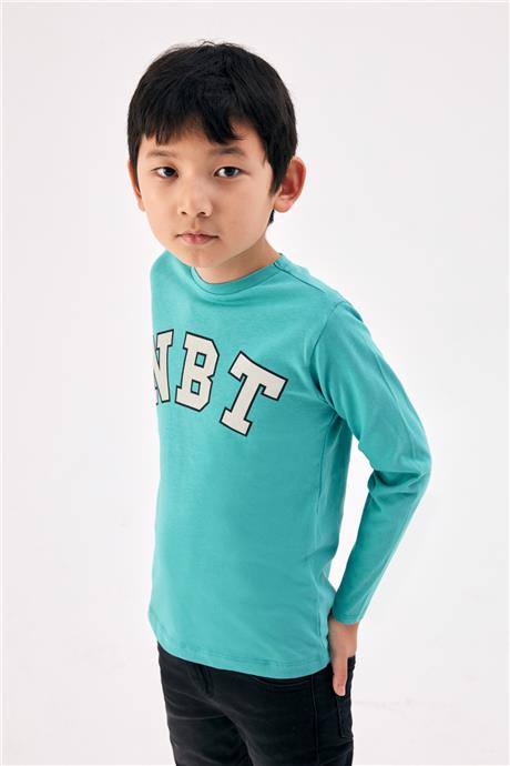 Nebbati Erkek Çocuk Yeşil T-Shirt