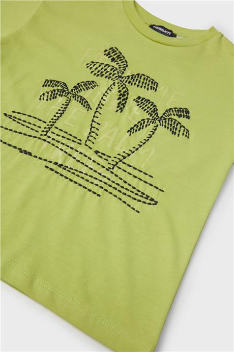 Nebbati Erkek Çocuk Yeşil T-Shirt