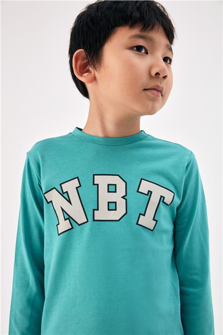 Nebbati Erkek Çocuk Yeşil T-Shirt