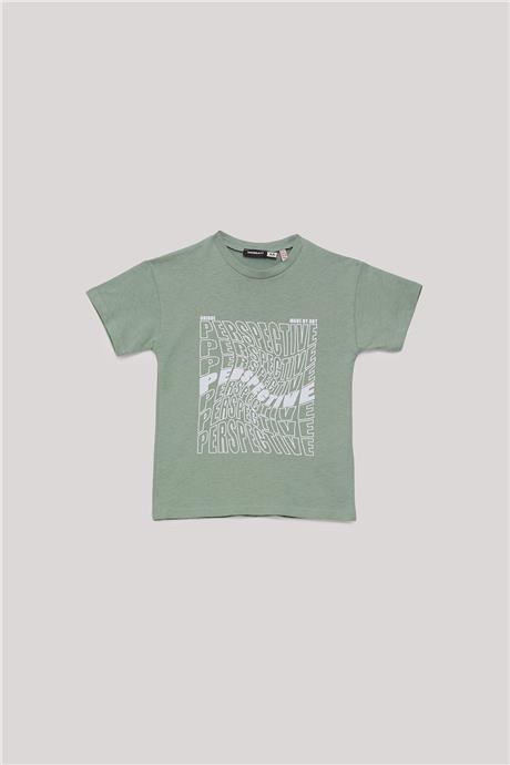 Nebbati Erkek Çocuk Yeşil T-Shirt