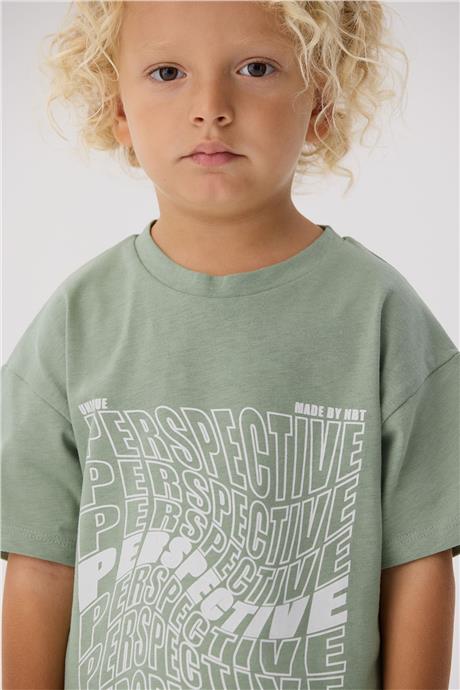 Nebbati Erkek Çocuk Yeşil T-Shirt