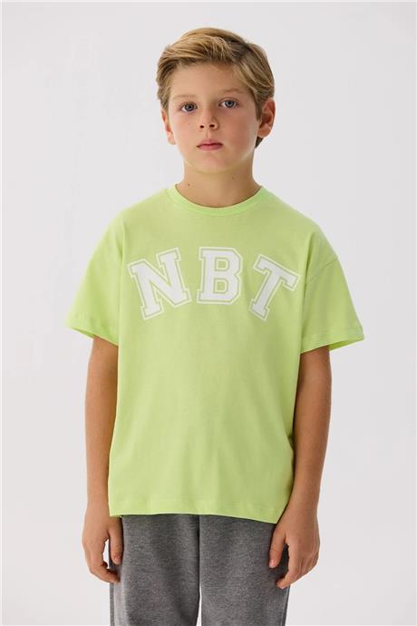Nebbati Erkek Çocuk Yeşil Tshirt