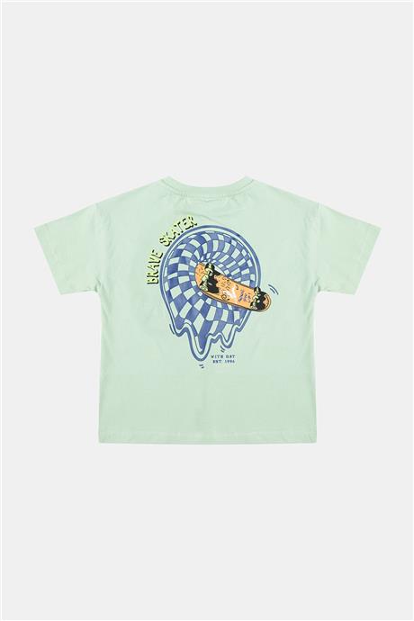 Nebbati Erkek Çocuk Yeşil Tshirt