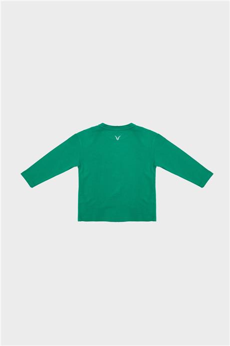 Nebbati Erkek Çocuk Yeşil Tshirt