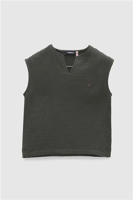 Nebbati Erkek Çocuk Yeşil Tshirt