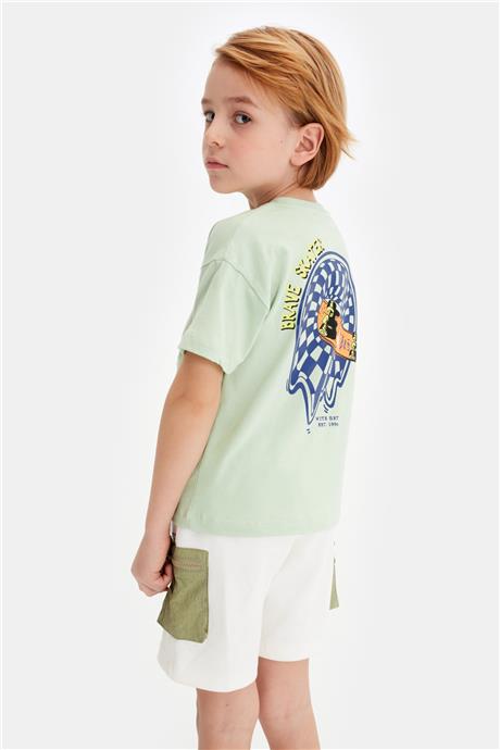 Nebbati Erkek Çocuk Yeşil Tshirt