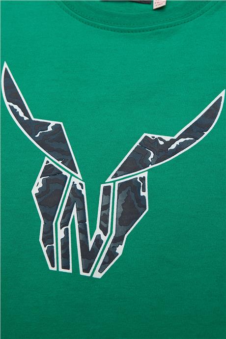 Nebbati Erkek Çocuk Yeşil Tshirt