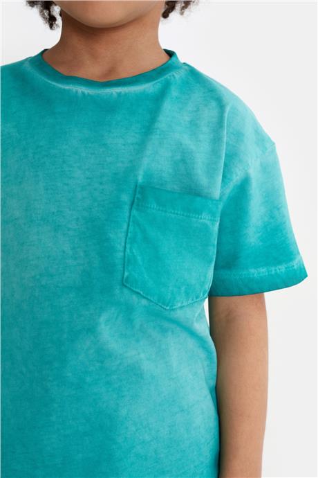 Nebbati Erkek Çocuk Yeşil Tshirt
