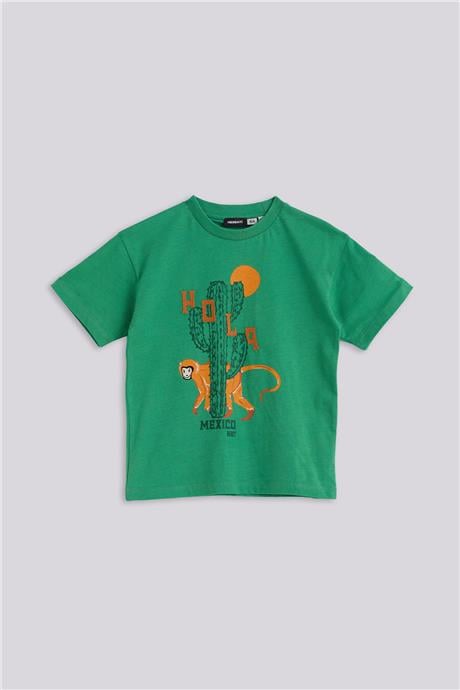 Nebbati Erkek Çocuk Yeşil TshirtNebbati Erkek Çocuk Yeşil Tshirt