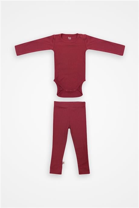Owli Unisex Bordo Bebek TakımOwli Unisex Bordo Bebek Takım