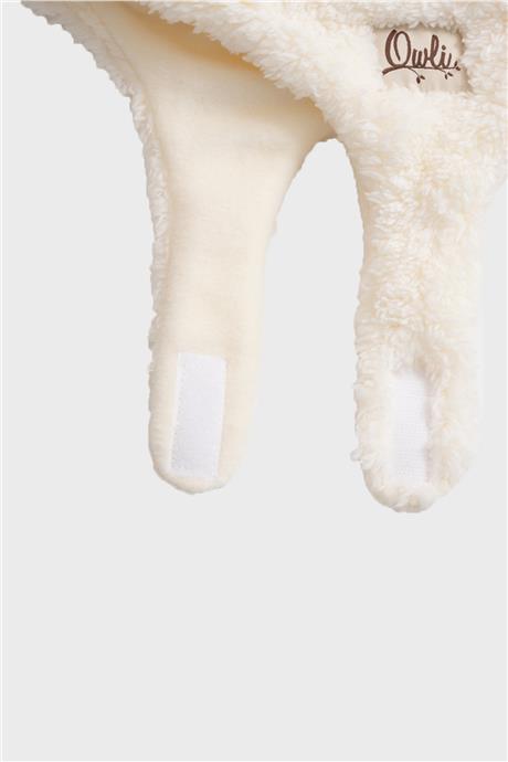 Owli Unisex Ekru Kulaklı Şapka