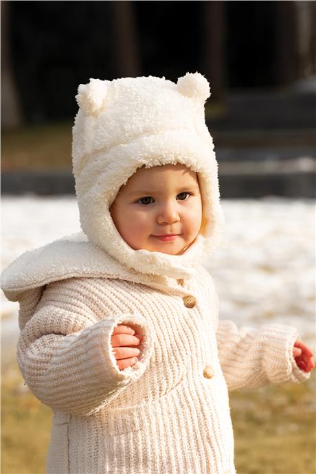 Owli Unisex Ekru Kulaklı ŞapkaOwli Unisex Ekru Kulaklı Şapka