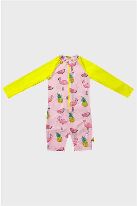 Owli Unisex Pembe UV Korumalı Mayo