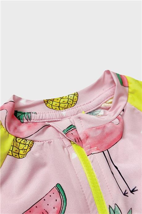 Owli Unisex Pembe UV Korumalı Mayo