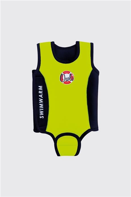 Owli Unisex Sarı Bebek Mayosu