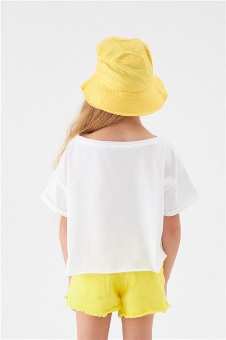 Patrizia Pepe Kız Çocuk Beyaz Crop